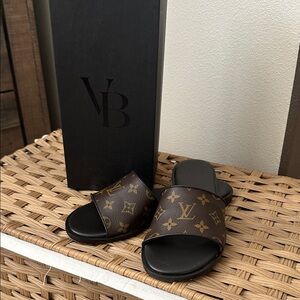 Louis Vuitton Brown Monogram Women's Sandals